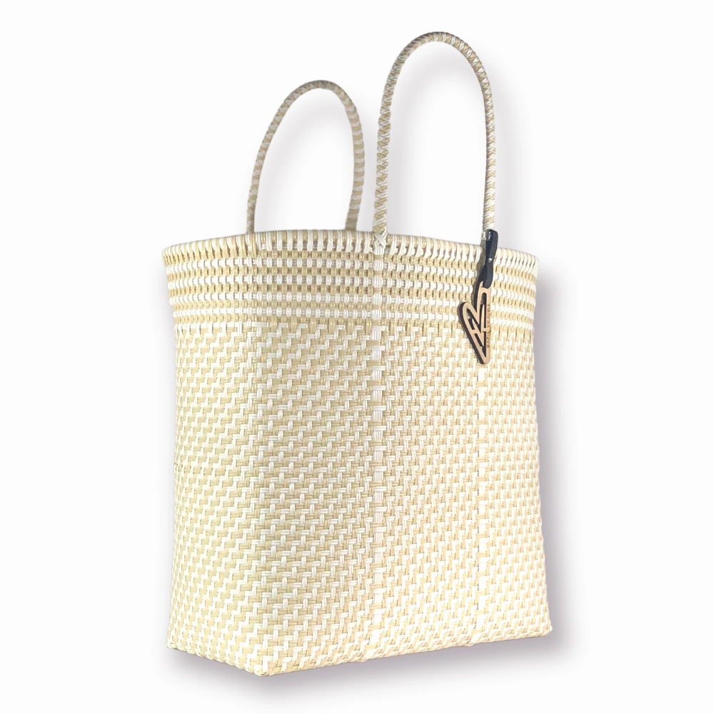 Modern Routine Maria Victoria | Magpie IW Totes | Upcycled, Handwoven, White/Ivory Tote