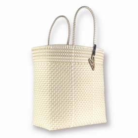 Modern Routine Maria Victoria | Magpie IW Totes | Upcycled, Handwoven, White/Ivory Tote