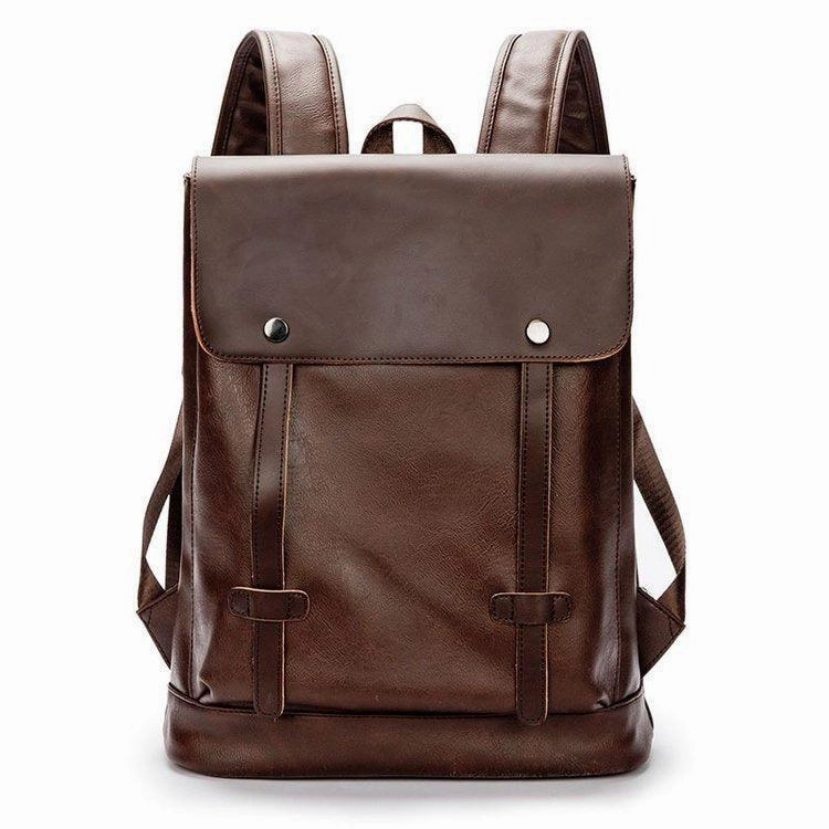 Minimalist Style Modern Companion Minimalist brown/black Vegan Leather backpack women, Handcrafted waterproof backpack laptop bag, handbag Men, Gift for Her/Him