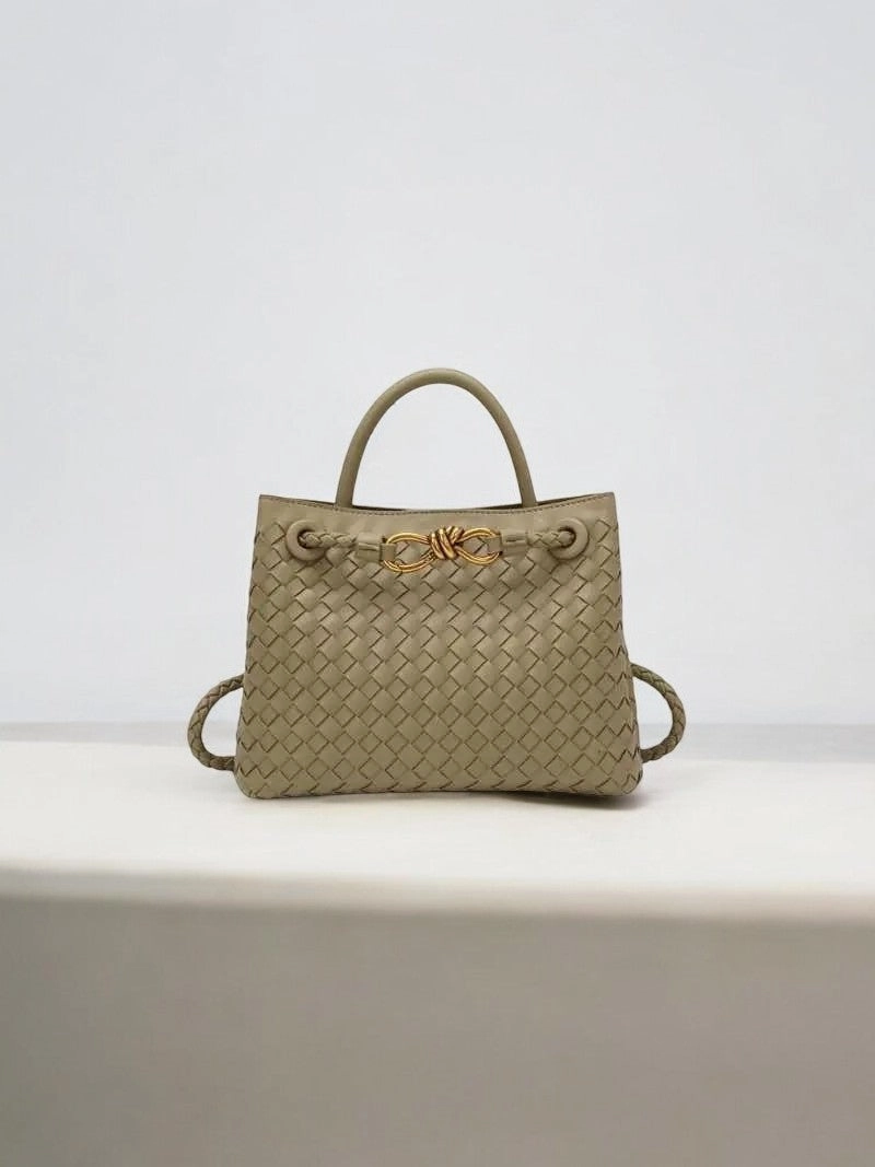 Alyn | Black Woven Mini Leather Tote Bag ?C Effortless Elegance & Timeless Appeal Functional Carry