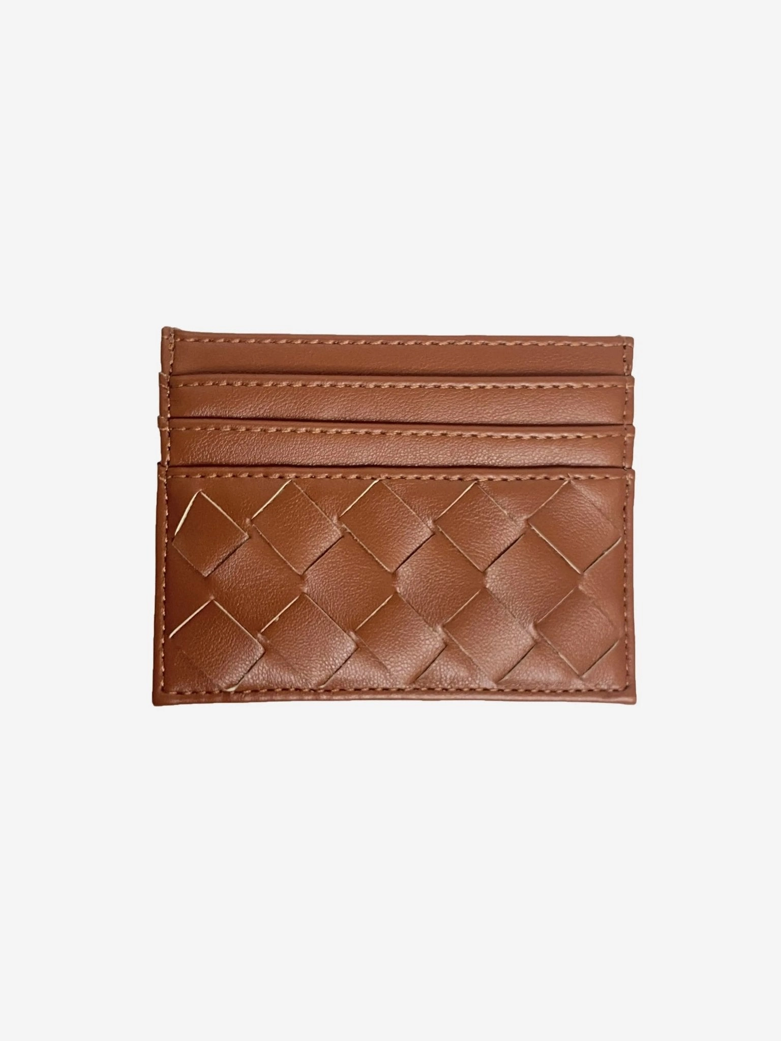 Isabella | Burgundy Woven Leather Cardholder ?C Sleek & Stylish Classic Symmetry Urban Minimalism