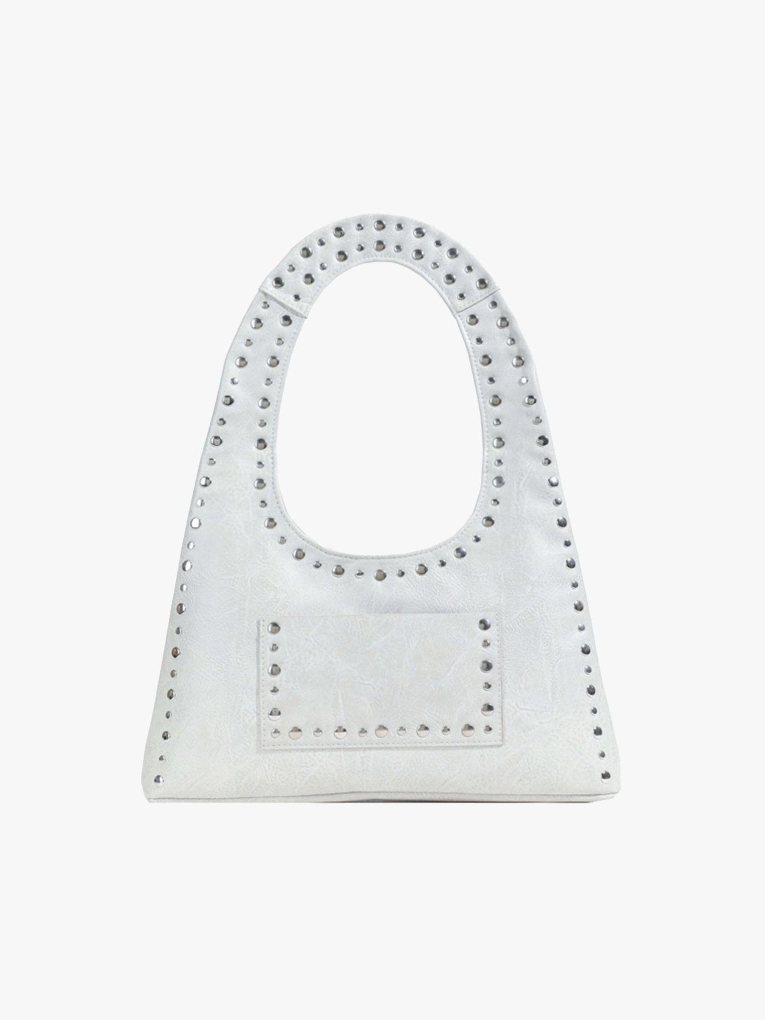 Stefani Studded Tote Bag ?C Chic Structured Handbag with Gold-Tone Detailing weekend stroll Stylish Essential