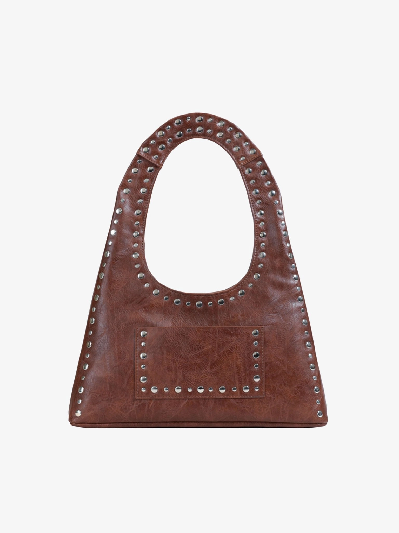 Stefani Studded Tote Bag ?C Chic Structured Handbag with Gold-Tone Detailing Urban Adventure