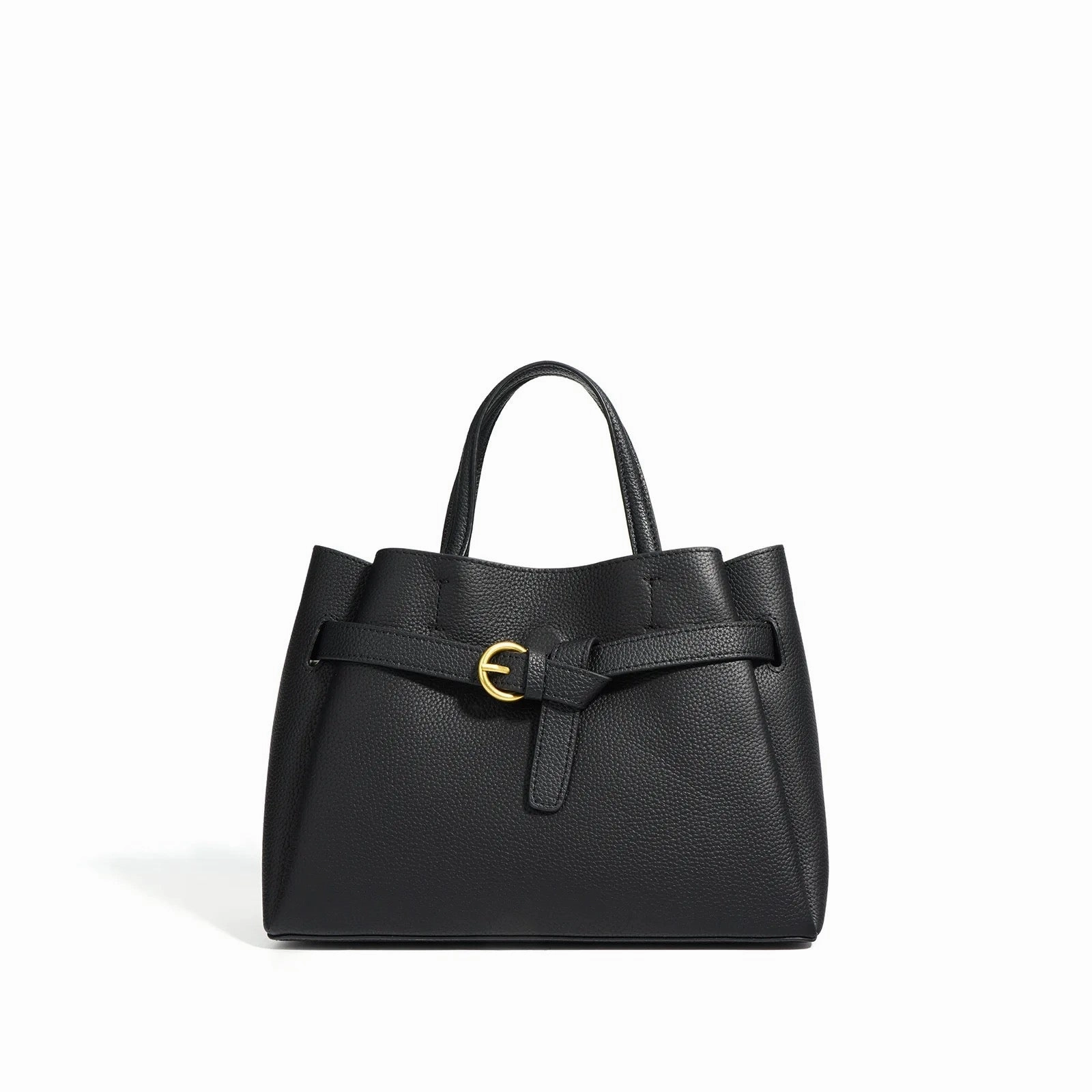 Daily Function Elena | Elegant Structured Satchel Bag with Buckle Detail