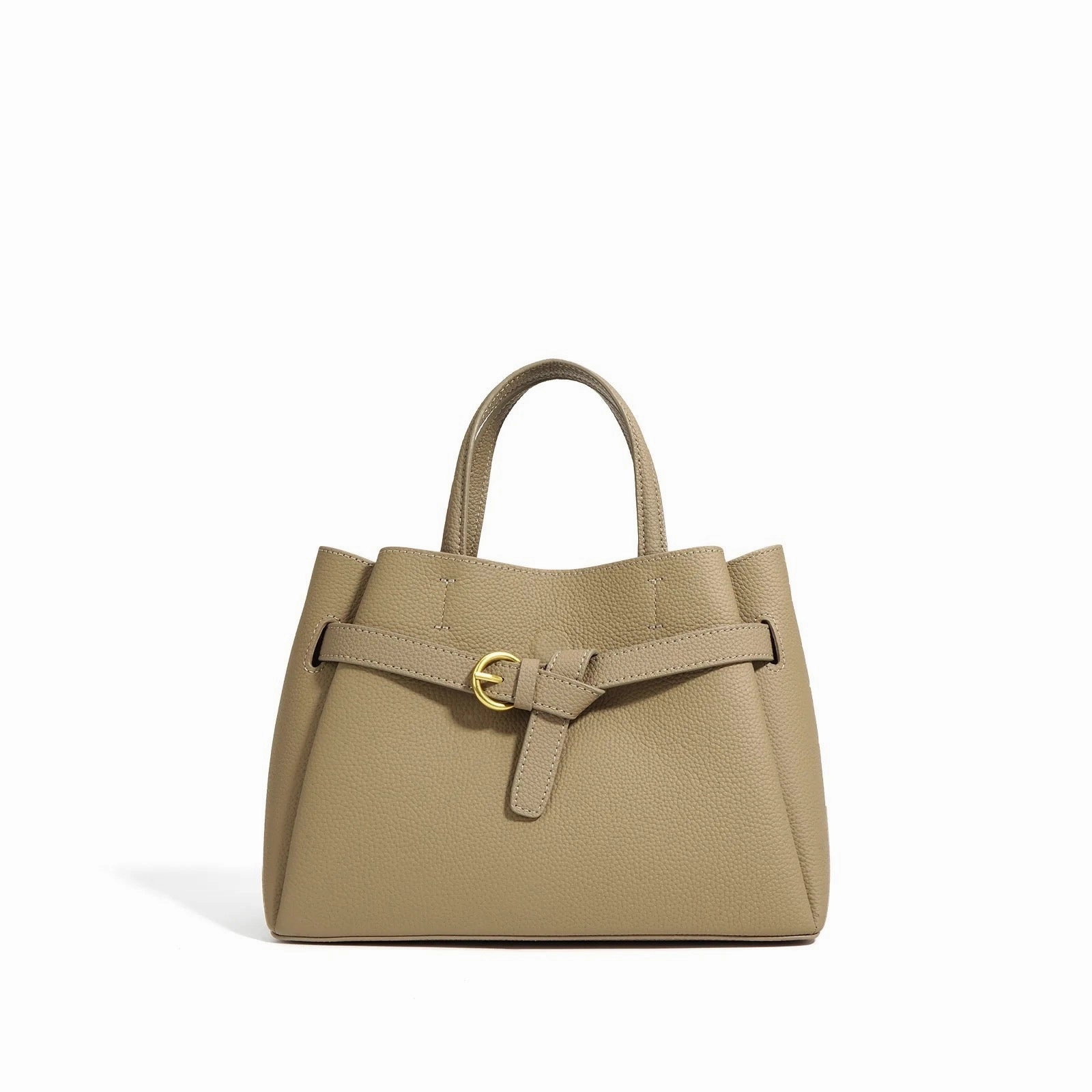 Elena | Elegant Structured Satchel Bag with Buckle Detail Water Resistant Classic Functionality