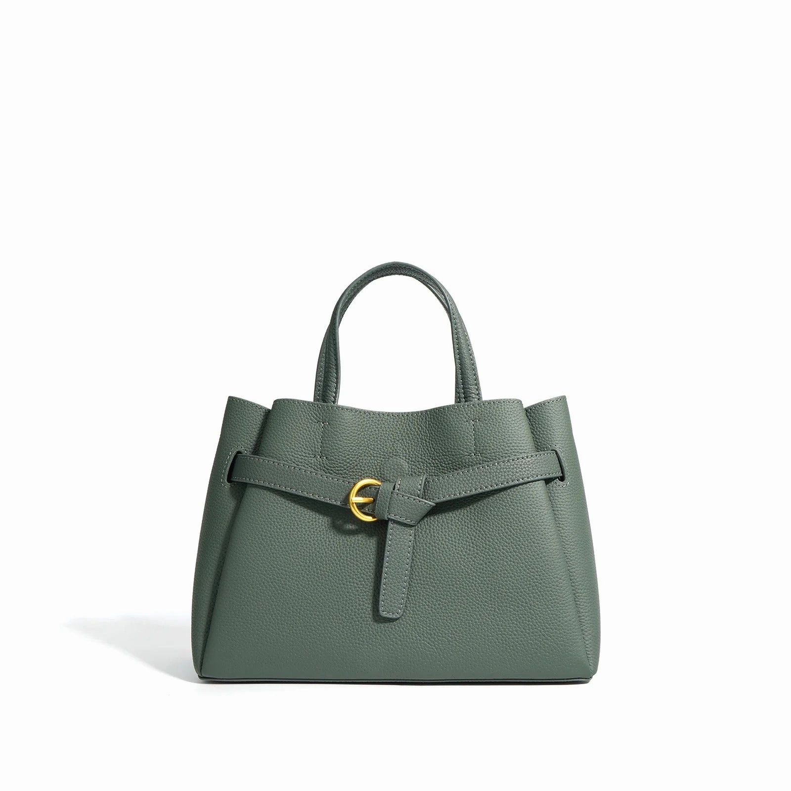 Elena | Elegant Structured Satchel Bag with Buckle Detail Stylish Accessory Polished Appeal
