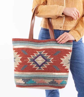 Western Shoulder Tote: Southwestern Pattern Trend Accessory Simple Aesthetic