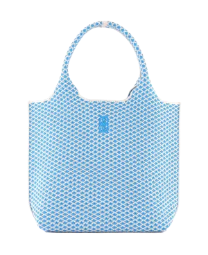 Classic Design Reusable Daily Sutton City Tote - Blue Diamond - Small