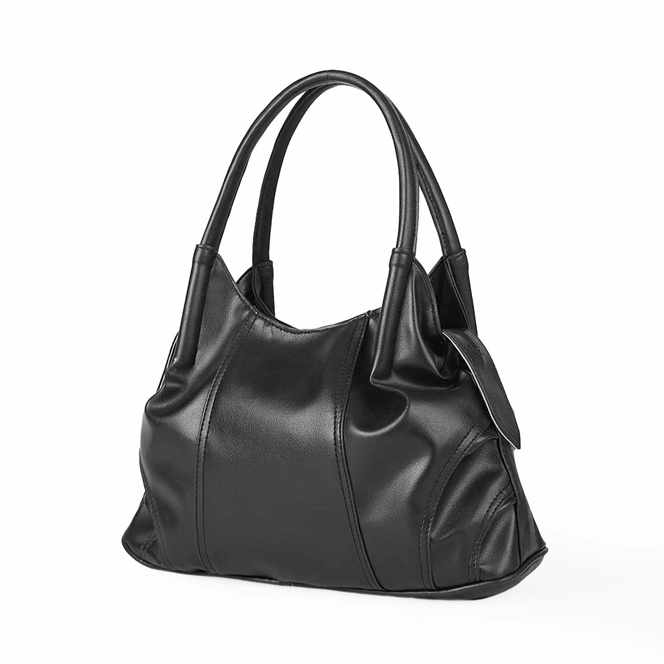 Classic Appeal Flexible Design Scrunchie Bag Black