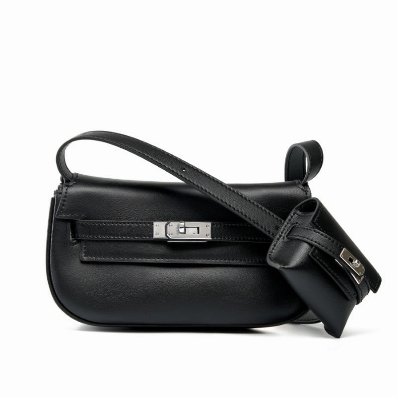 classic accessory Noir | Sleek Mini Leather Shoulder Bag ?C Effortless Sophistication