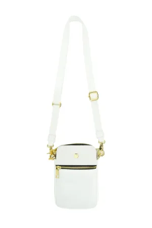 Nylon Cellphone Crossbody | White Urban Detail Urban Wear