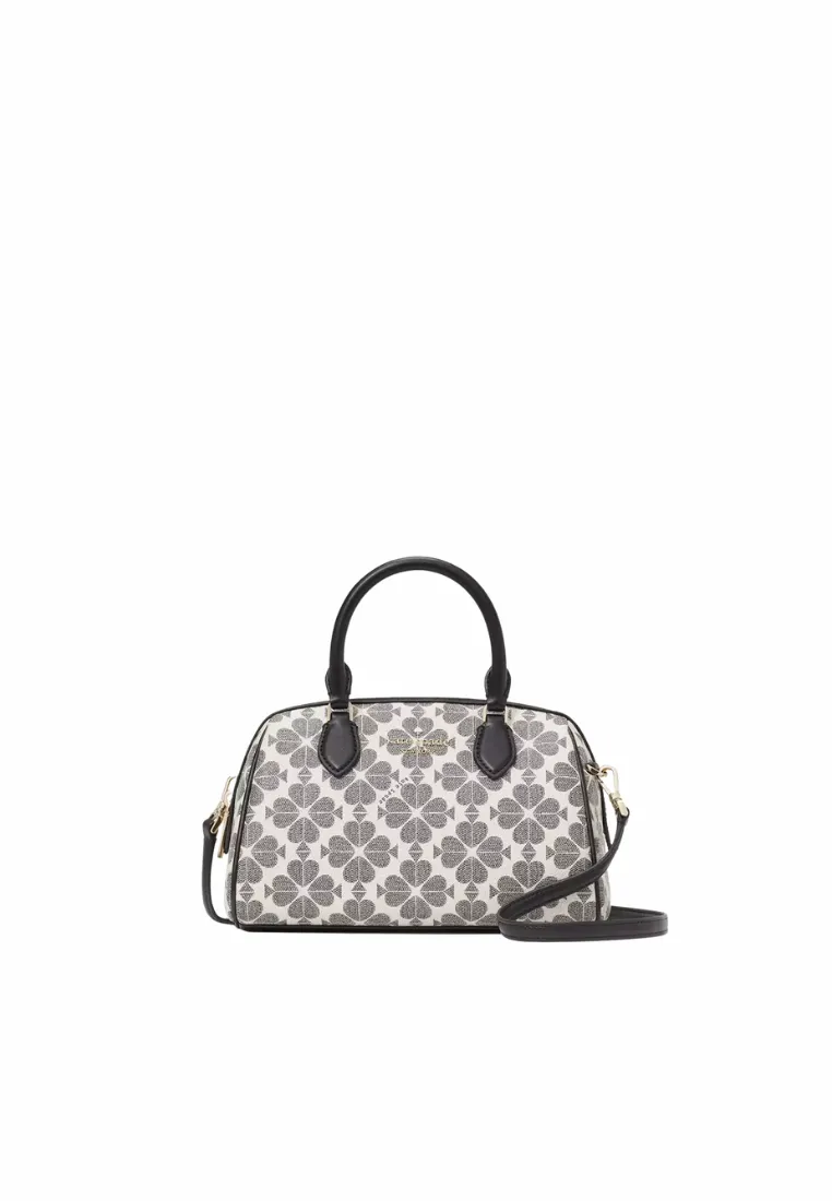 Kate Spade Flower Dolly Small Duffle Crossbody Bag In Black Multi KG483 Comfortably fits all your essentials without feeling bulky