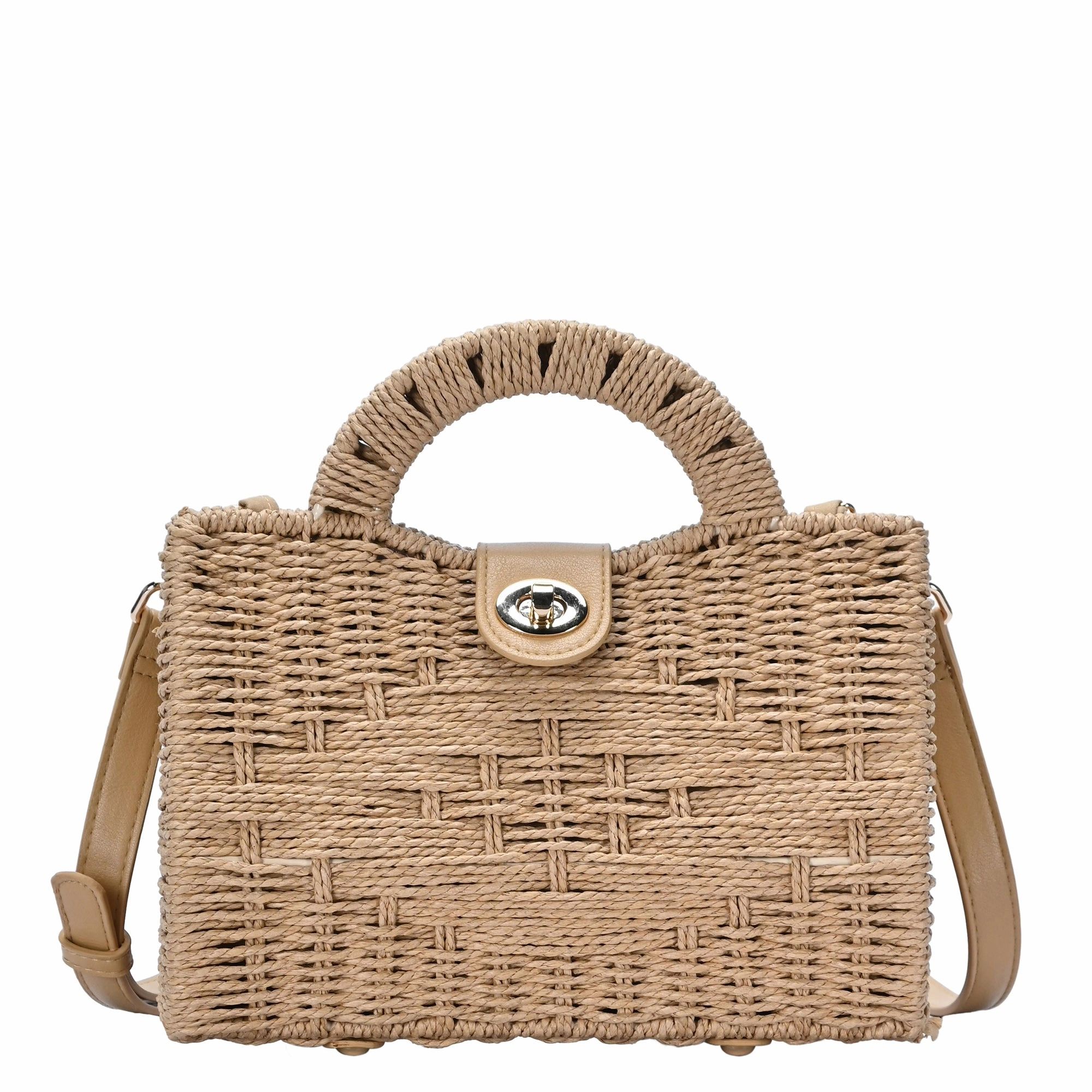 Tough and resilient materials to handle everyday wear and tear Maple Straw Crossbody