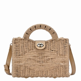 Tough and resilient materials to handle everyday wear and tear Maple Straw Crossbody