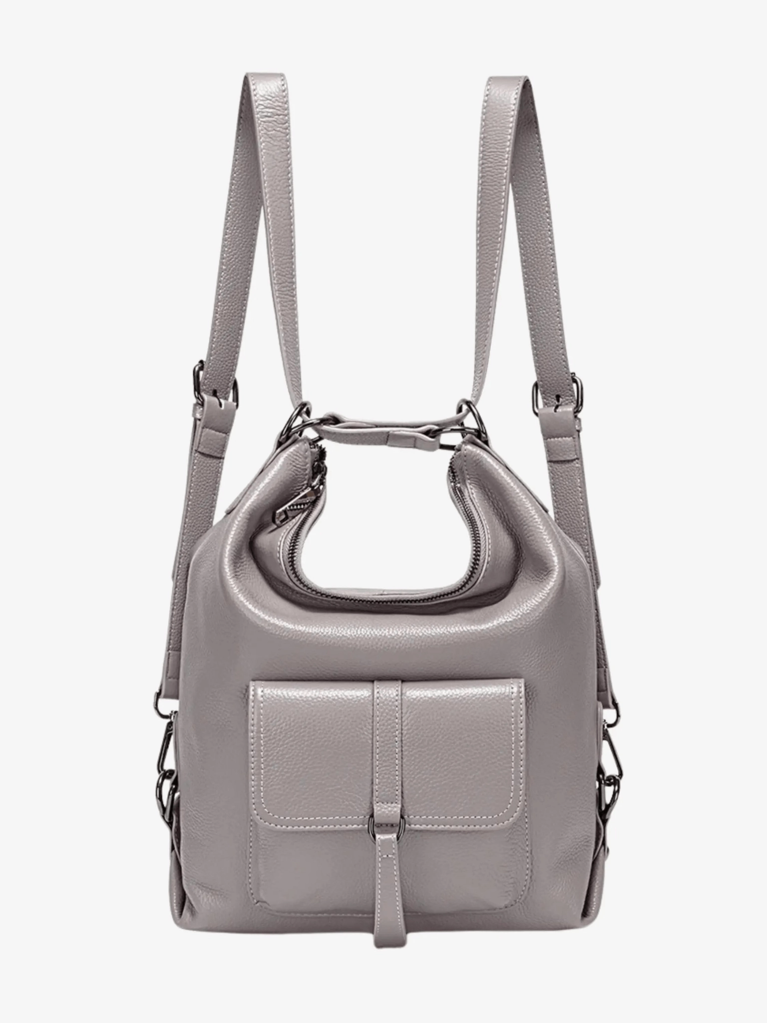 Lirienne | Chic Taupe Convertible Shoulder Bag ?C Versatile Elegance Compact Form Outdoor Activity