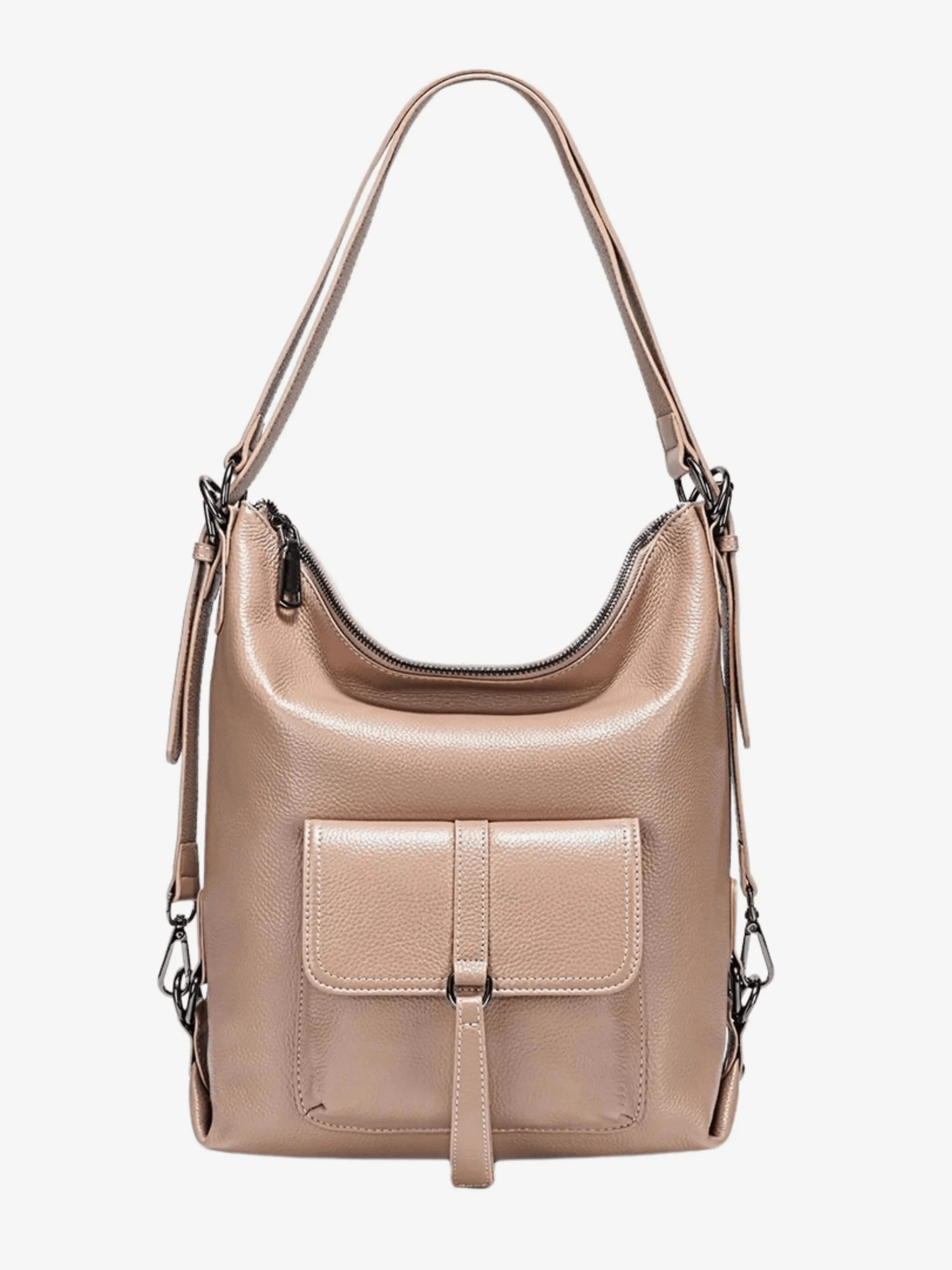 Campus Travel day trip Lirienne | Chic Taupe Convertible Shoulder Bag ?C Versatile Elegance
