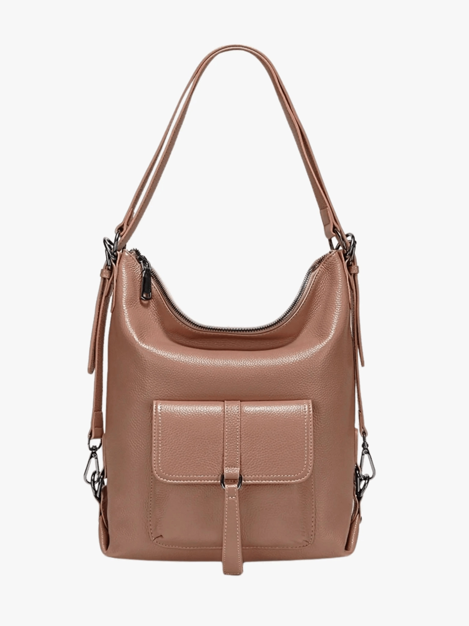 Chic Accessory Lirienne | Chic Taupe Convertible Shoulder Bag ?C Versatile Elegance