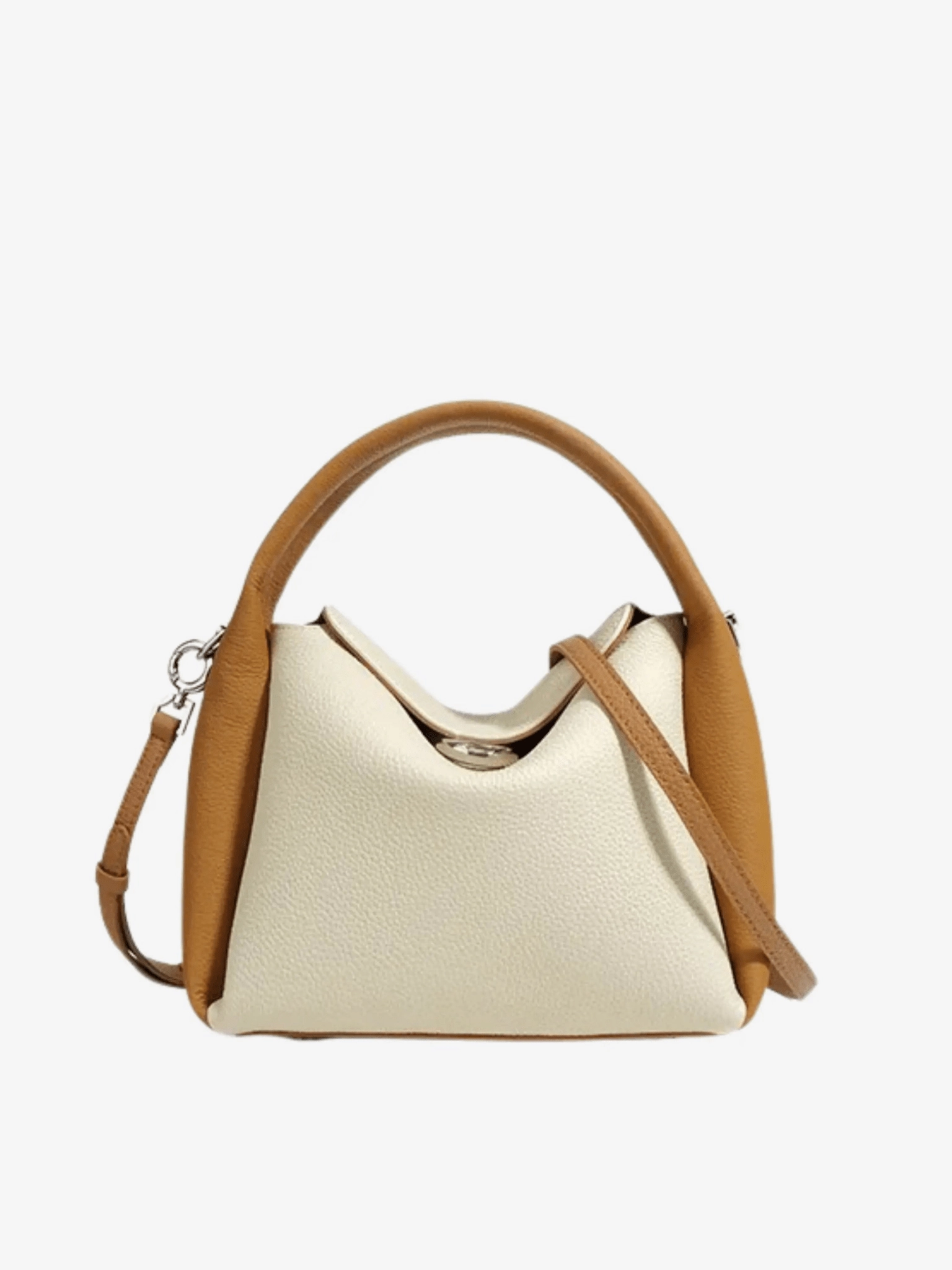 Elara | Soft Tan Leather Handbag ?C Elegant & Versatile Modern Outfit Outdoor Adventure