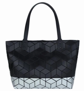 Contemporary Feel Patrizia Luca Two Toned Slanted Square Tote Style 0H01M2