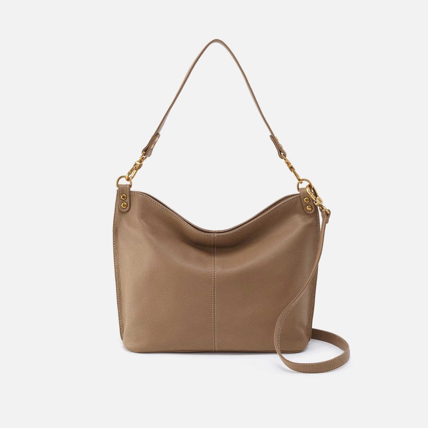 Pier Shoulder Bag in Pebbled Leather - Cedar Sagebrush Casual Lifestyle Casual Companion