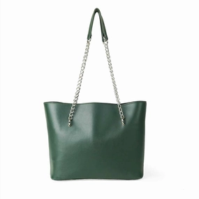 Verona Tote Bag Green Luxury Wardrobe Versatile Style