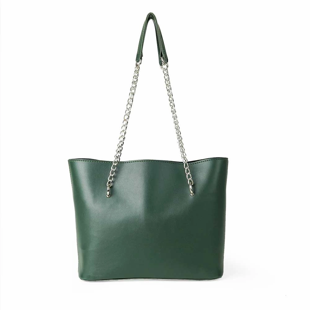 Verona Tote Bag Green Luxury Wardrobe Versatile Style