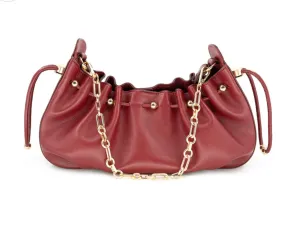 Stylish Element Charley Burgundy Chain Tote BC Bag