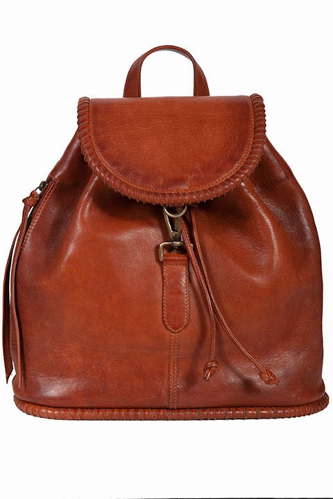Trendy Accessory Functional Layout Western Leather Backpack