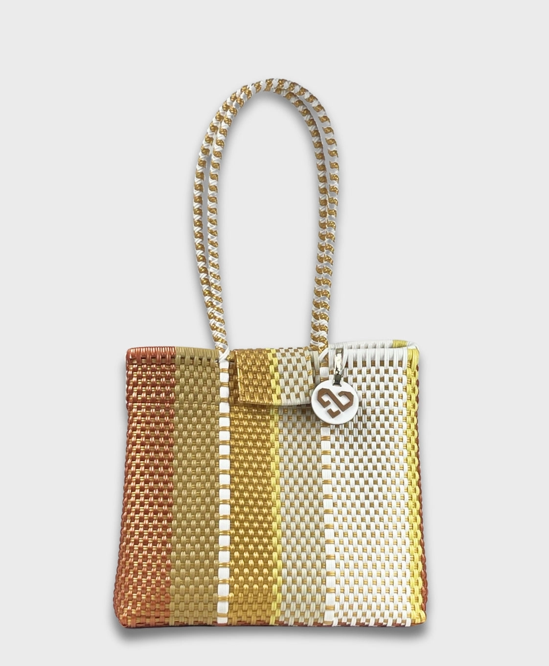 Multipurpose Bag Maria Victoria | Cappuccino TC | Upcycled, Handwoven, Shoulder Bag