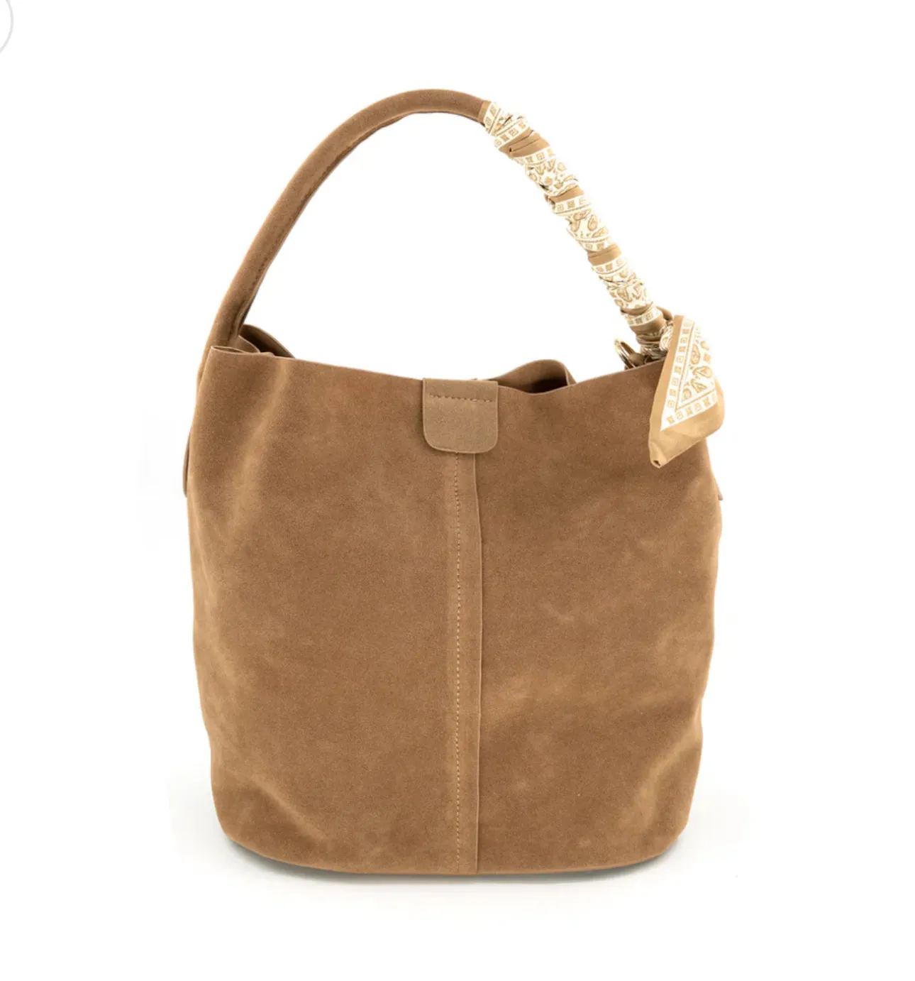 Fine Craft Refined Functionality Linda Tan Suede Medium BC Bag with Scarf