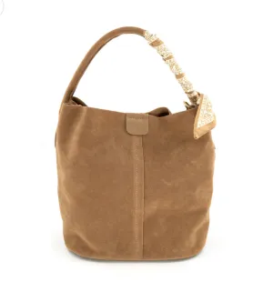 Fine Craft Refined Functionality Linda Tan Suede Medium BC Bag with Scarf