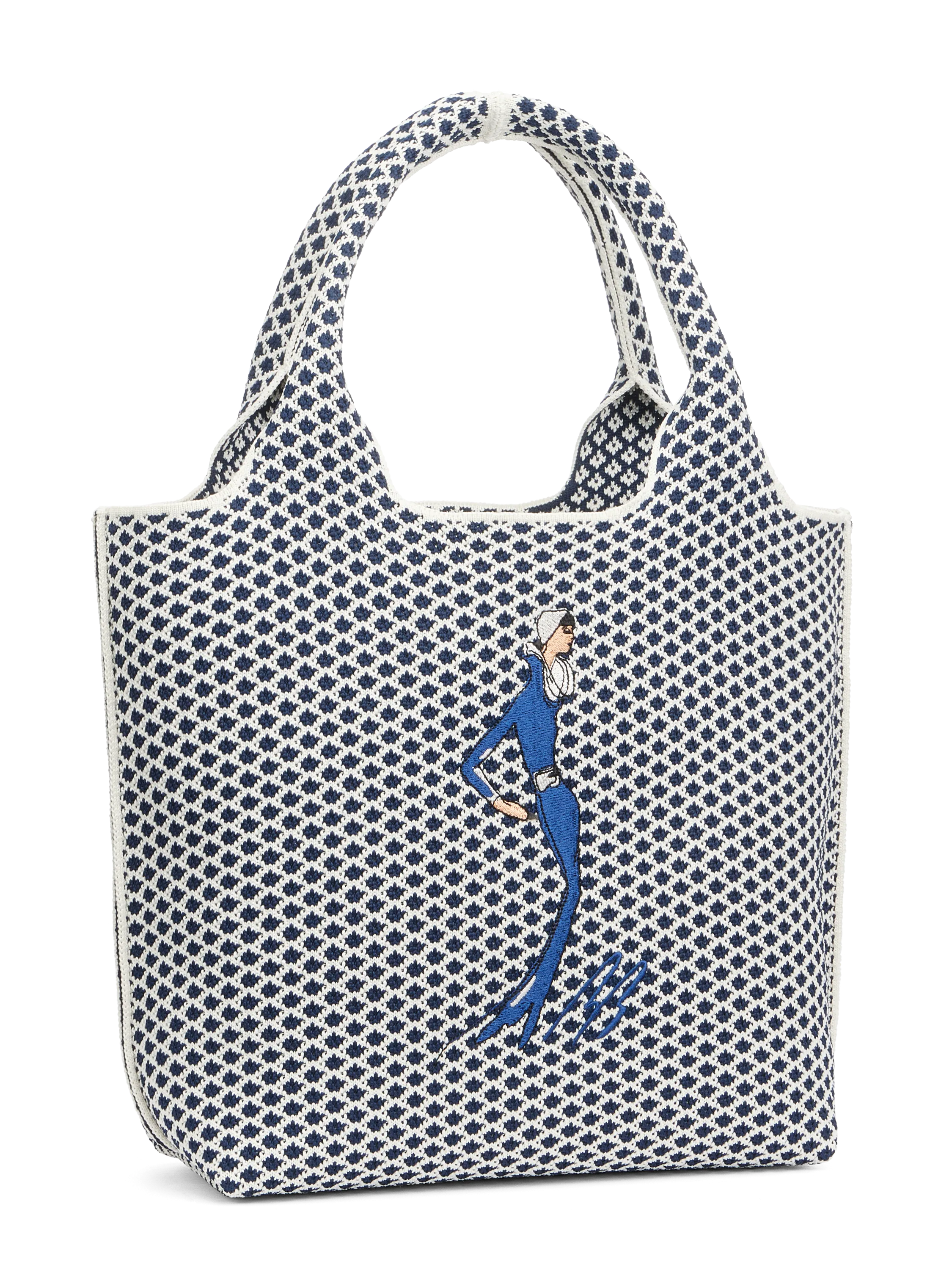 Sutton City Tote - Navy Diamond - Small Casual Function