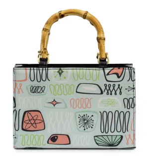 Atomic Bamboo Handbag in Mint Blue Boomerang Smart Street