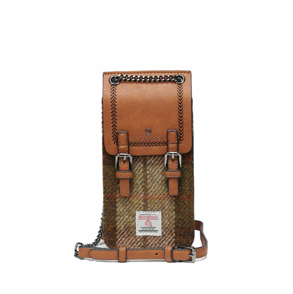 Islander? Phone Tote with Harris Tweed? Casual Use Refined Details