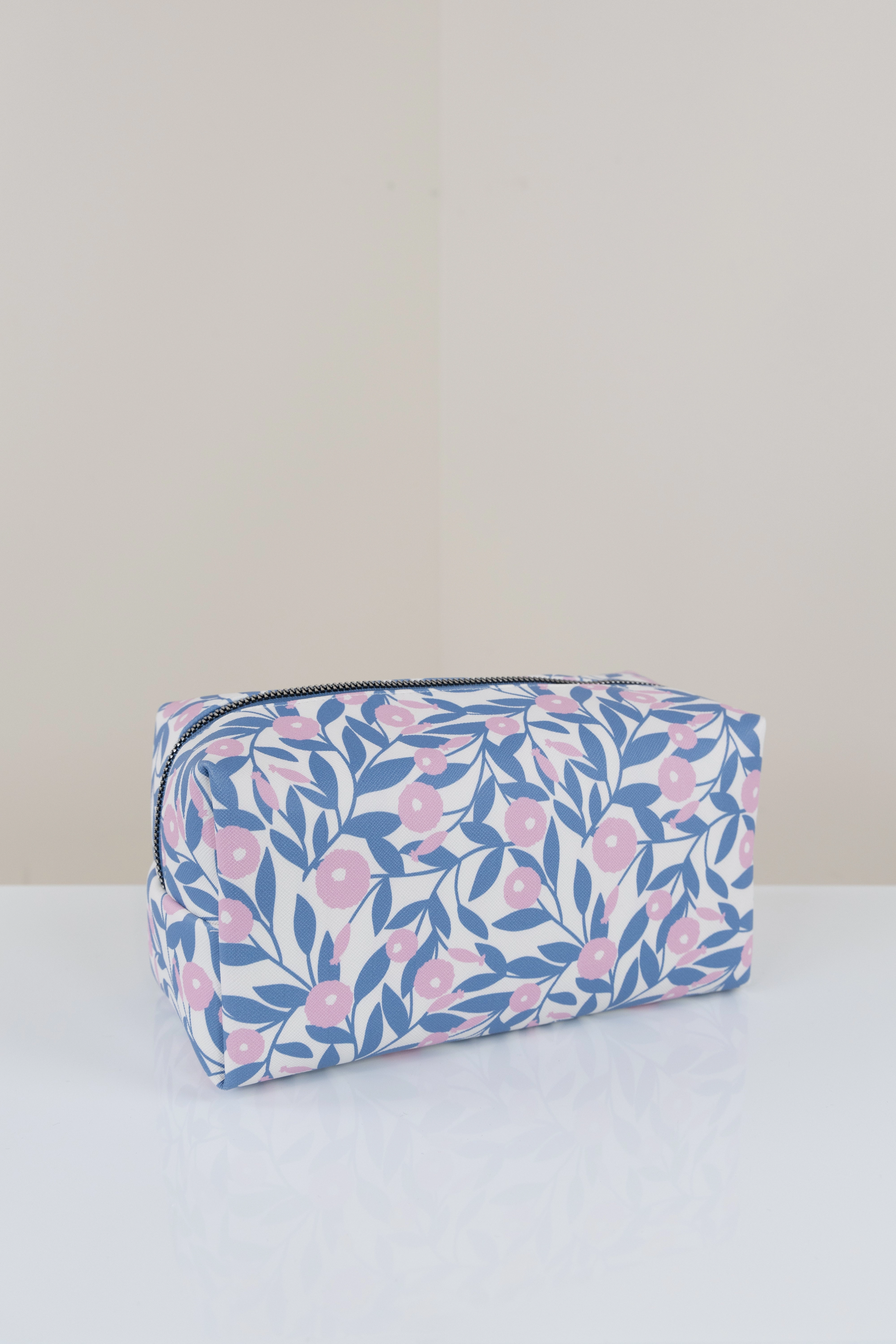 Organized Travel Blushing Dahlias Loaf Cosmetic Pouch