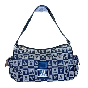 Misty Genuine Cowhide Leather Monogram Baguette Shoulder Bag  [Made in Italy] Stylish Routine