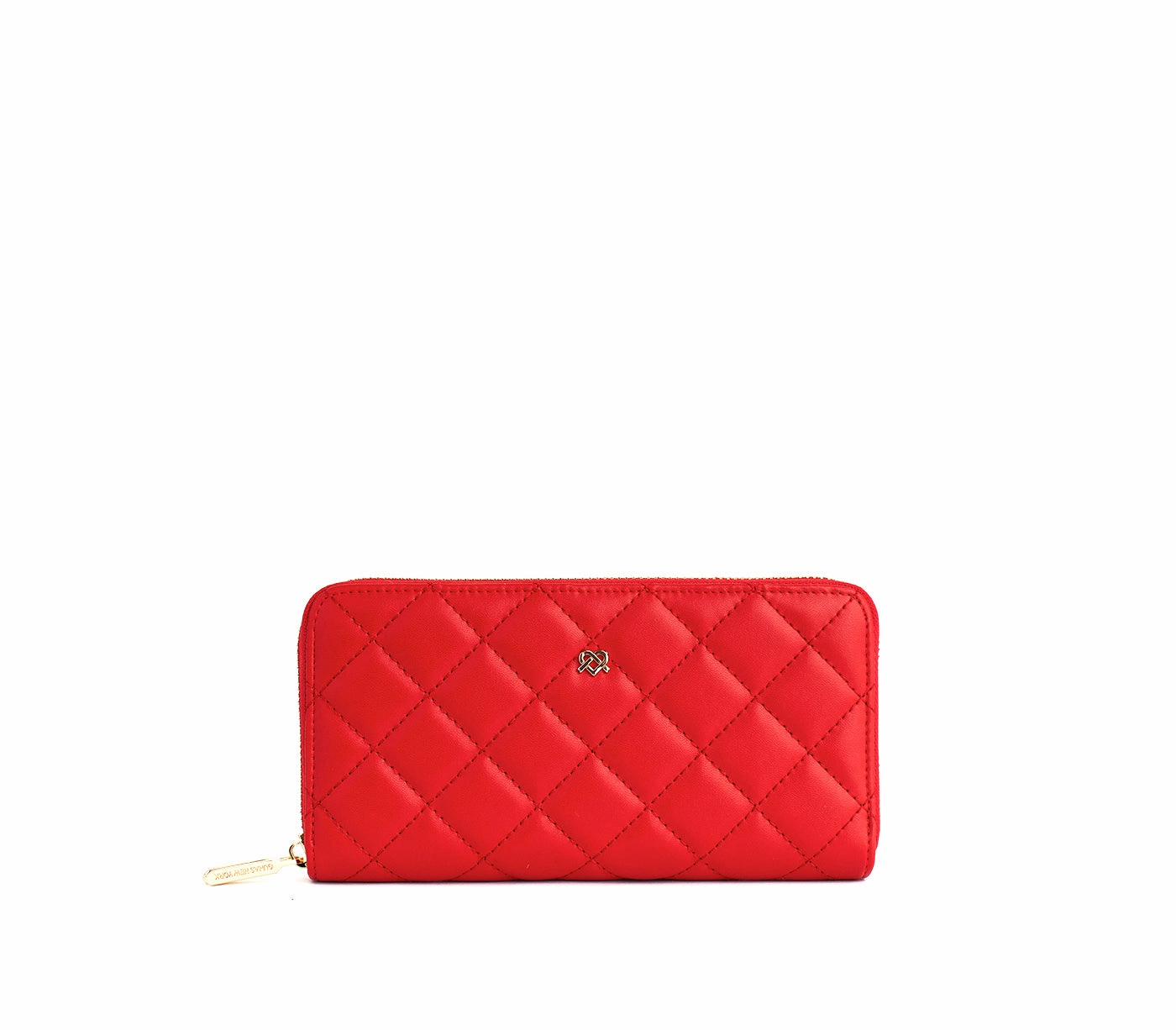 Uptown Quilted - Red Zipper Wallet Lightweight Utility