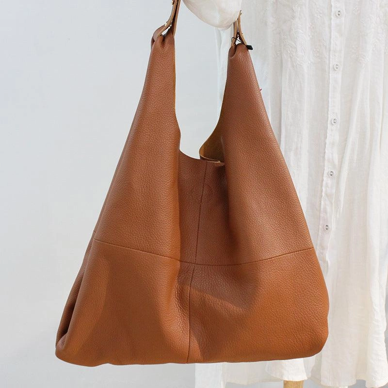 Large Handcrafted Leather Tote Bag Soft Leather Shopping Bag Weekender Bag, Large Handbag, Woman leather tote, Woman shoulder bag, Gift for her Water Resistant Outdoor Carry