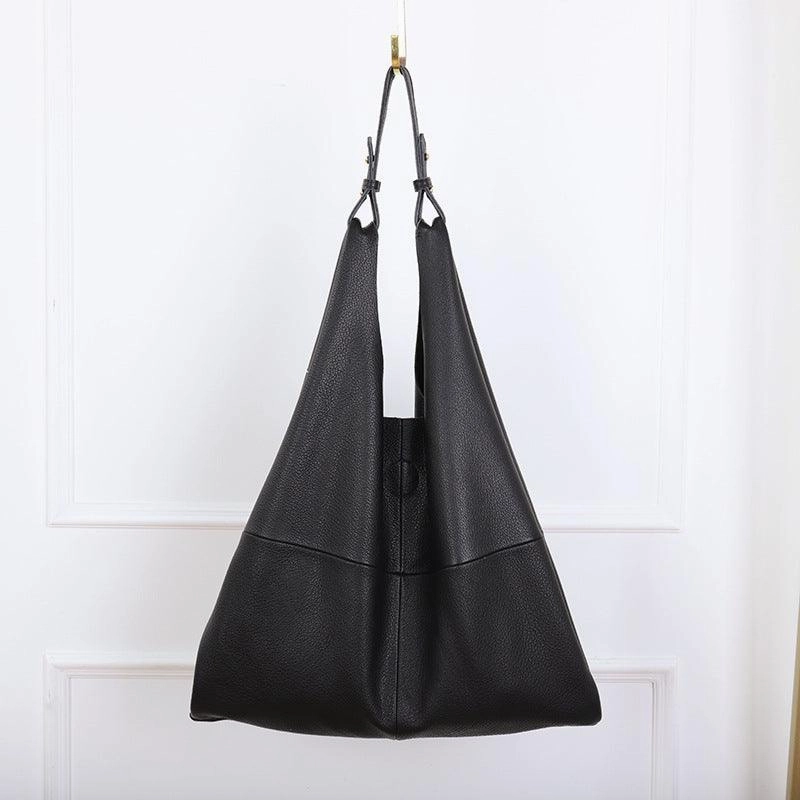 Refined Simplicity Urban Comfort Large Handcrafted Leather Tote Bag Soft Leather Shopping Bag Weekender Bag, Large Handbag, Woman leather tote, Woman shoulder bag, Gift for her