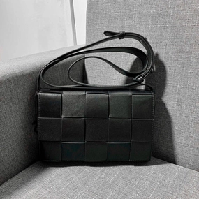 Stylish Function Quilted Elegant Small Leather Shoulder Bag, Intrecciato Lambskin Woven Bag, Classic Soft Leather Casual Bag, Woven Purse, Fashion Gift