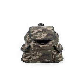 Compact Mobility Stylish Routine Quilted Koala Backpack Green Camo