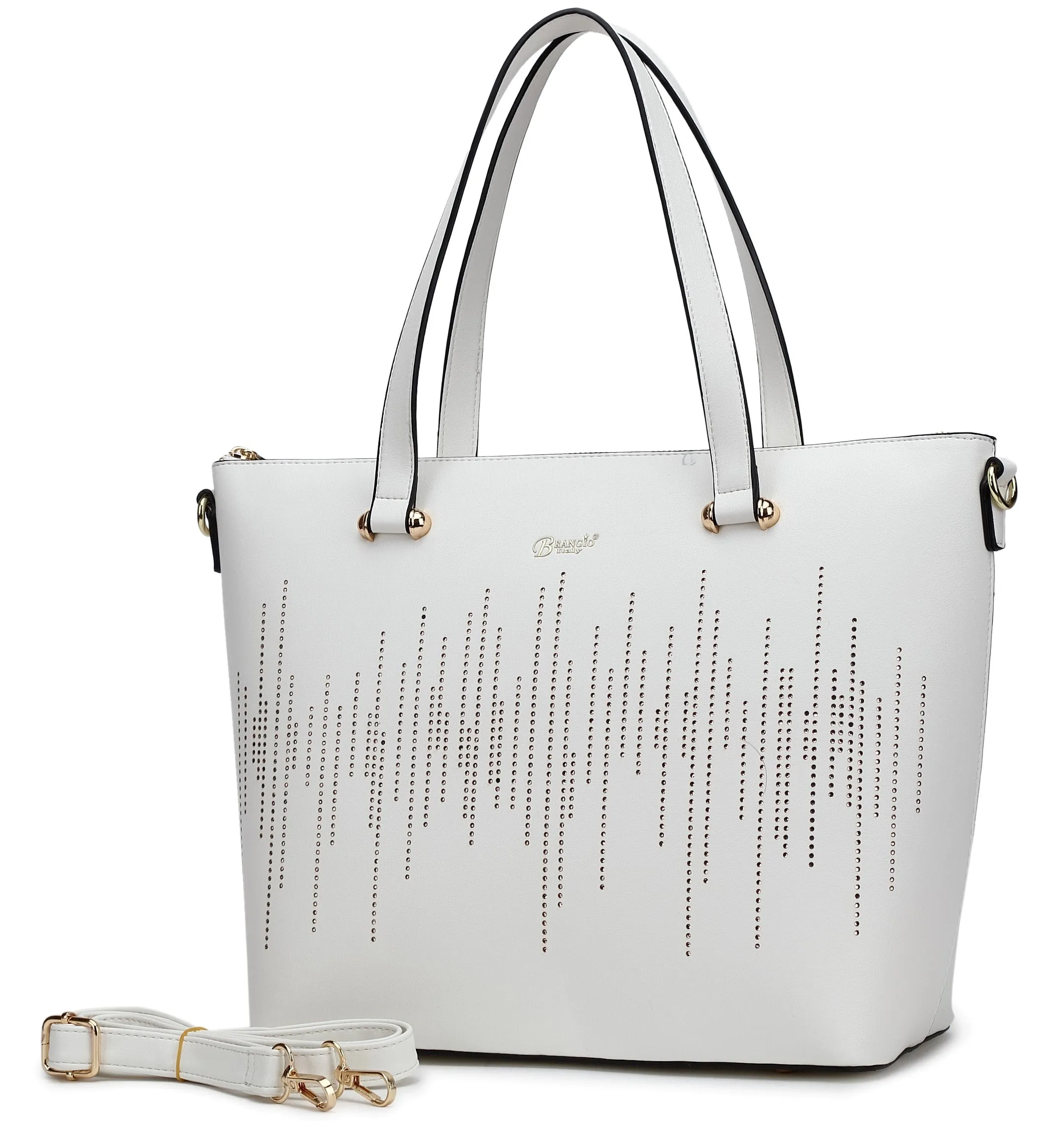 Rainy Night Vegan Leather Tote Bag Modern Woman