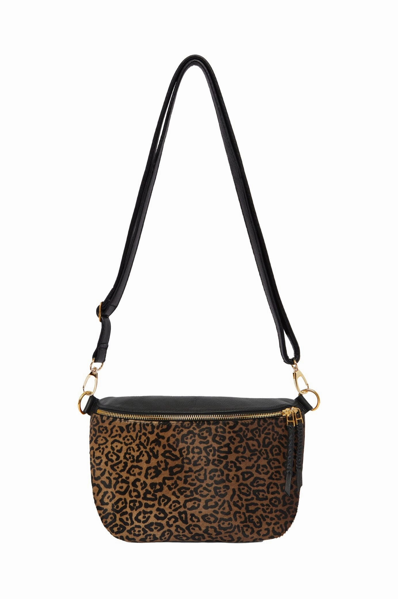 Ramona Leather Handbag Leopard with Pocket Urban Trend