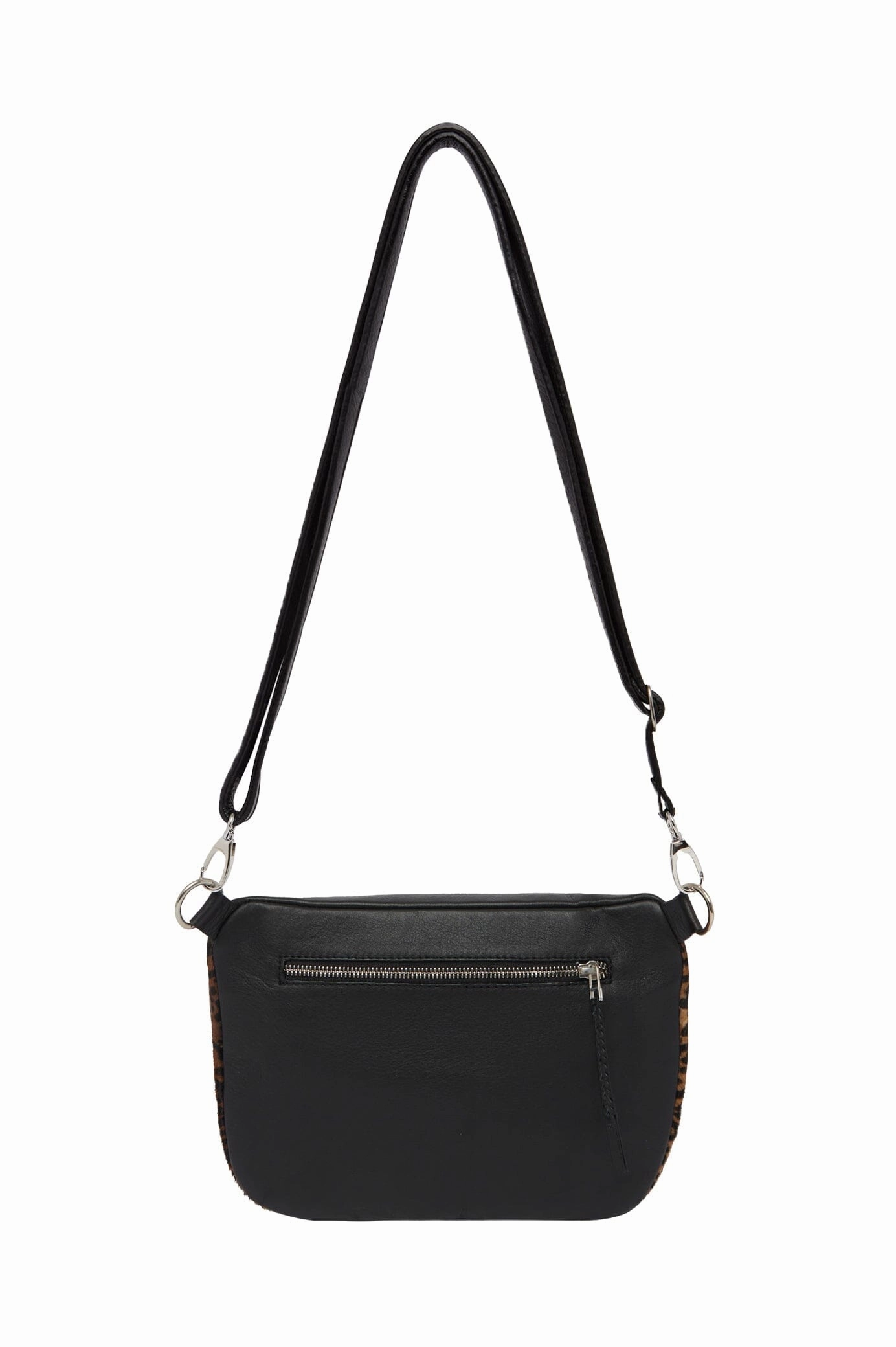 Work Travel Ramona Leather Handbag Leopard with Pocket