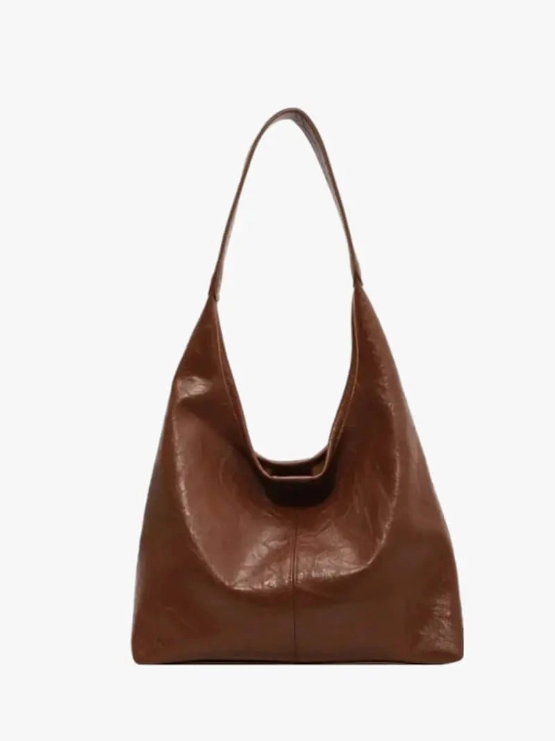 Urban Journey Ravellea | Luxe Black Leather Hobo Bag ?C Minimal & Chic