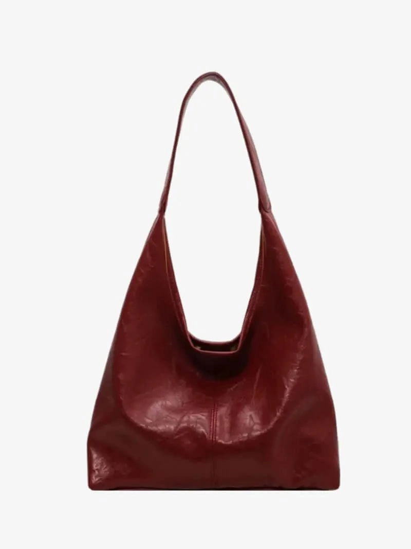 Ravellea | Luxe Black Leather Hobo Bag ?C Minimal & Chic Stylish Practicality Compact Comfort