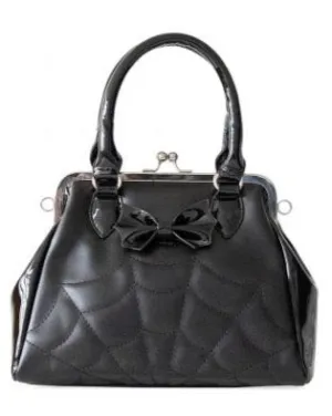 Femme Fatale Spiderweb Handbag in Black Daily Mode Daily Essential