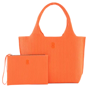 Sutton City Tote - Orange Stripe - Large Stylish Choice Daily Lifestyle