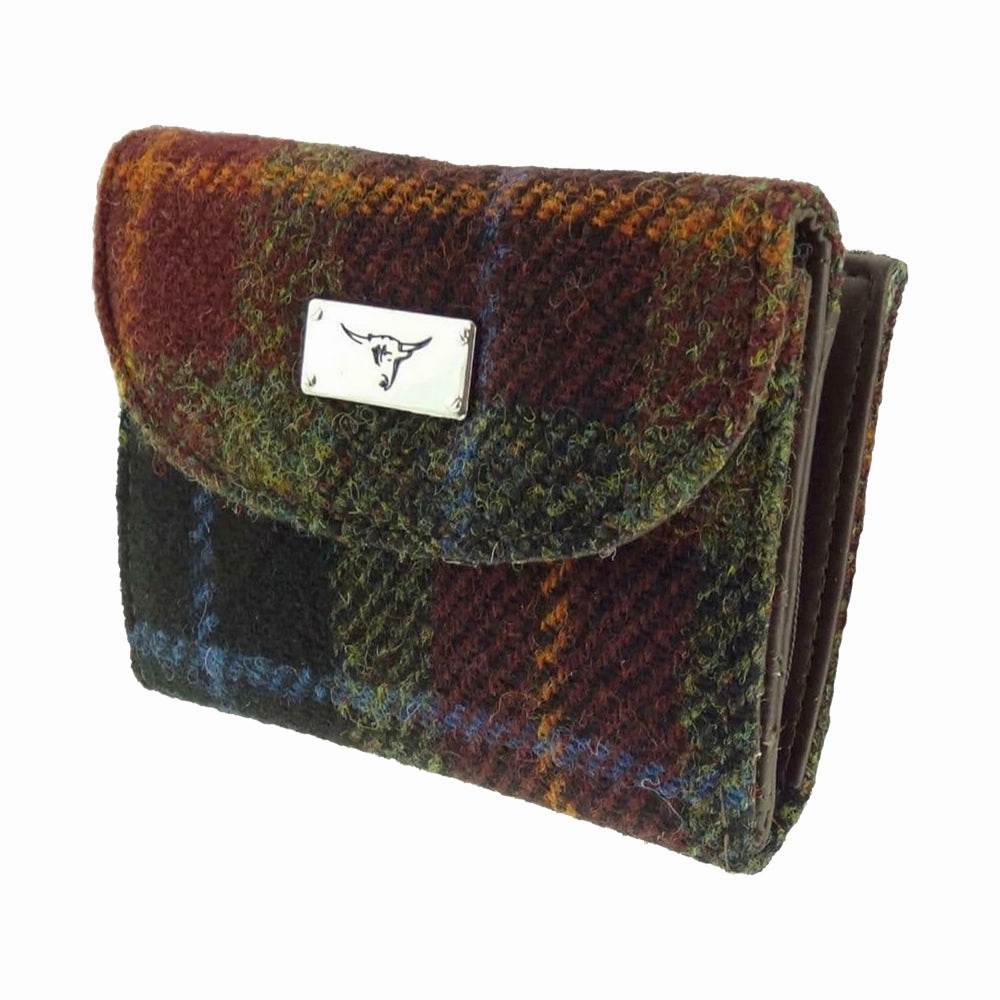 Quick Hold Short Wallet 'Jura'  with Harris Tweed?