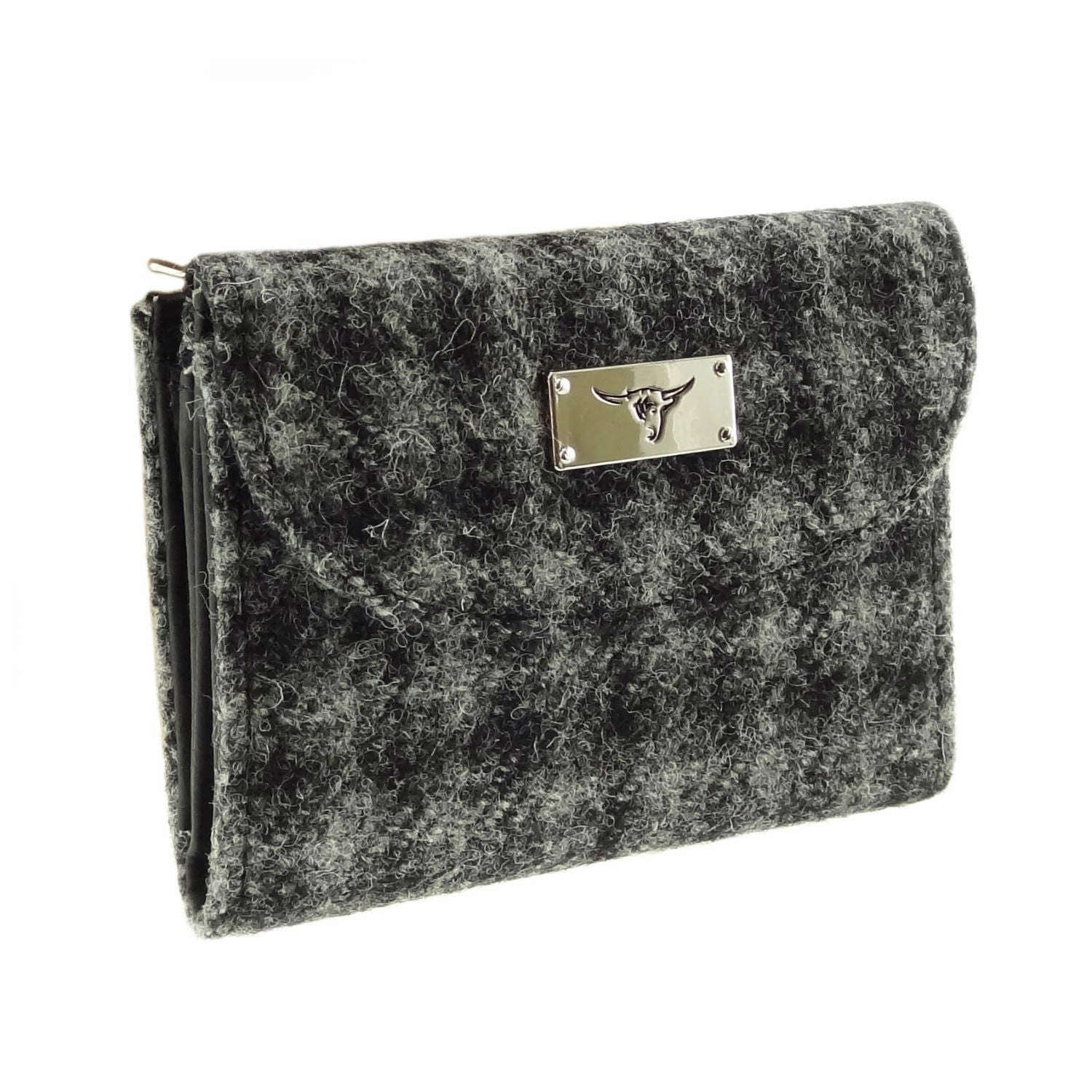 Short Wallet 'Jura'  with Harris Tweed? Timeless Aesthetic Simple Structure